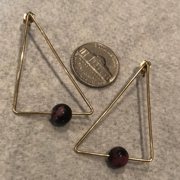 Rhodonite beaded necklace & matching earrings - Picture 3 of 8